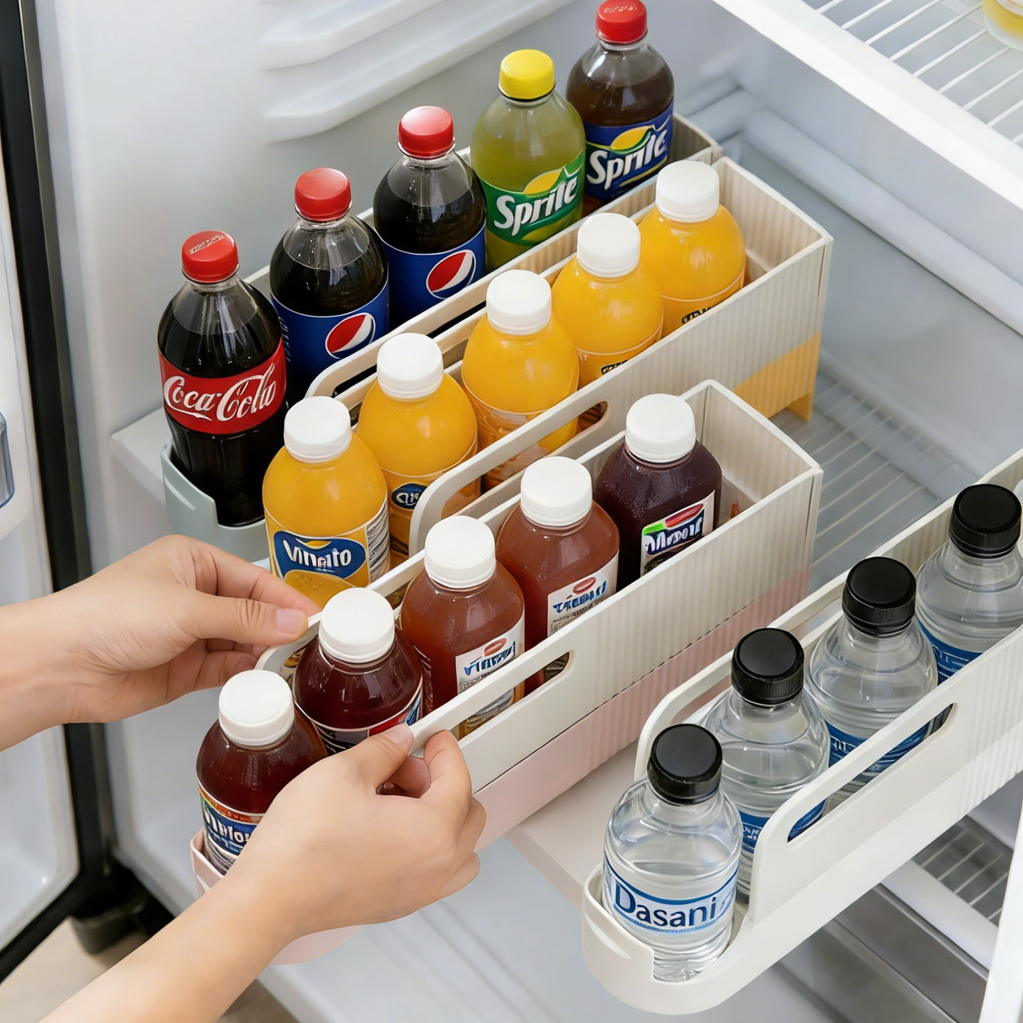 Cavelora®Beverage Organizer – Automatic Refill Can & Bottle Storage Rack for Soda, Beer & Cans