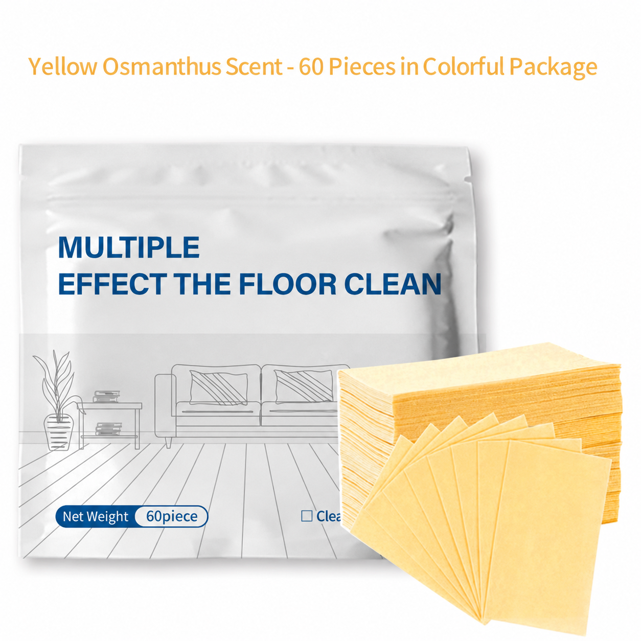 ๐งน 50% OFF NOW!โจ 60-Pieces Multi-Effect Floor Cleaning Sheets โ Powerful Stain Removal & Fresh Scent ๐ฟ