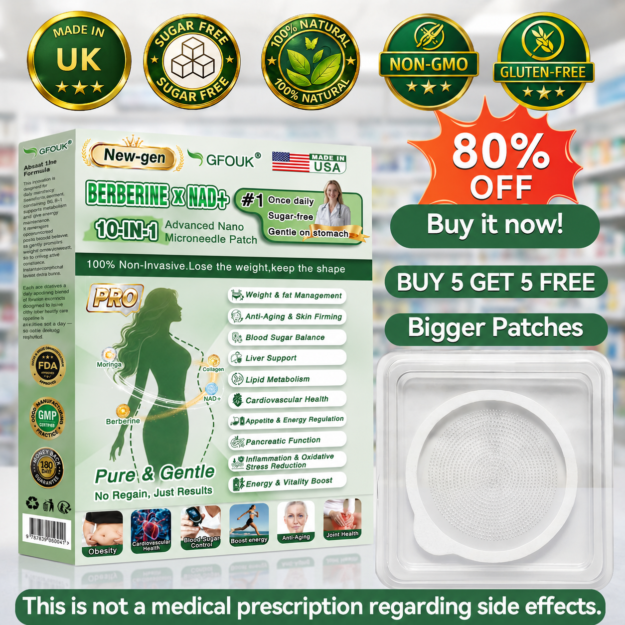 𝐏𝐡𝐲𝐬𝐢𝐜𝐢𝐚𝐧 𝐅𝐨𝐫𝐦𝐮𝐥𝐚𝐭𝐞𝐝💚 |GFOUK® 𝐔𝐩𝐠𝐫𝐚𝐝𝐞𝐝 𝐋𝐚𝐫𝐠𝐞-𝐂𝐨𝐯𝐞𝐫𝐚𝐠𝐞 𝟏𝟎-𝐢𝐧-𝟏 𝐀𝐝𝐯𝐚𝐧𝐜𝐞𝐝 𝐍𝐚𝐧𝐨 𝐌𝐢𝐜𝐫𝐨𝐧𝐞𝐞𝐝𝐥𝐞 𝐏𝐚𝐭𝐜𝐡  (𝐄𝐱𝐩𝐞𝐫𝐢𝐞𝐧𝐜𝐞 𝐕𝐢𝐬𝐢𝐛𝐥𝐞 𝟕-𝐃𝐚𝐲 𝐑𝐞𝐬𝐮𝐥𝐭𝐬)