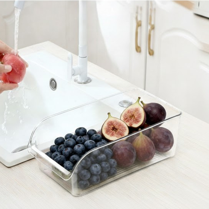 Cavelora®Refrigerator Storage Organizer Box – Adjustable Drawer for Food, Eggs, & Kitchen Essentials