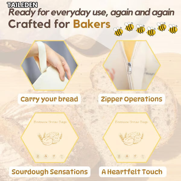 🥐Christmas Baking Essential! Beeswax Bread Bags | 50% OFF Holiday Sale
