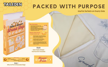 🥐Christmas Baking Essential! Beeswax Bread Bags | 50% OFF Holiday Sale