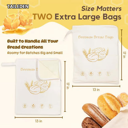 🥐Christmas Baking Essential! Beeswax Bread Bags | 50% OFF Holiday Sale